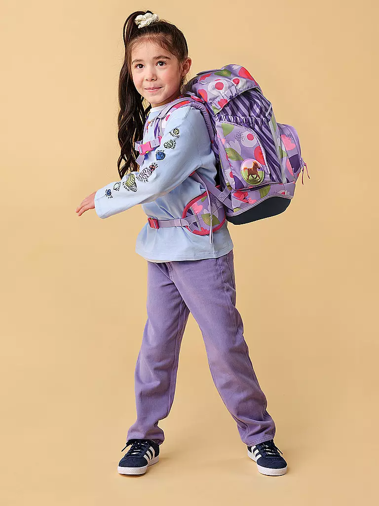 ERGOBAG | Set de mochila escolar de 6 piezas PACK BlütenzauBär |