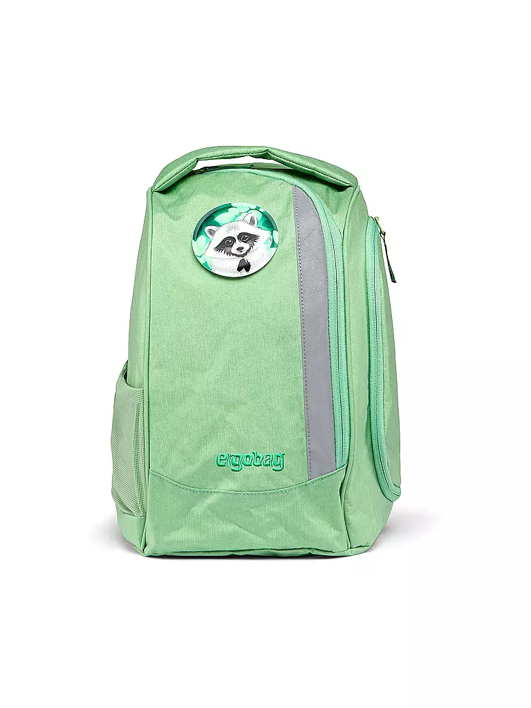 ERGOBAG | Set de mochila escolar de 6 piezas PACK Eco Hero - WaldBärwohner | Verde claro