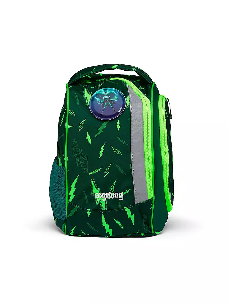 ERGOBAG | Set de mochila escolar de 6 piezas PACK Lumi - Bärtastisch | Verde oscuro