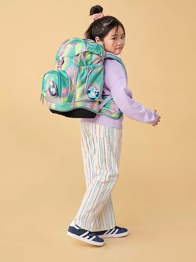 ERGOBAG | Set de mochila escolar de 6 piezas PACK ZauBärwelt | Turquesa
