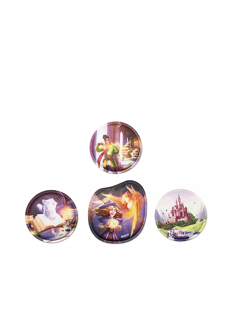 ERGOBAG | Set de mochila escolar de 6 piezas Wolkenzauber | Rosa