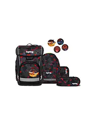ERGOBAG | Set de mochilas escolares 5 piezas CUBO LIGHT 2026 | Negro