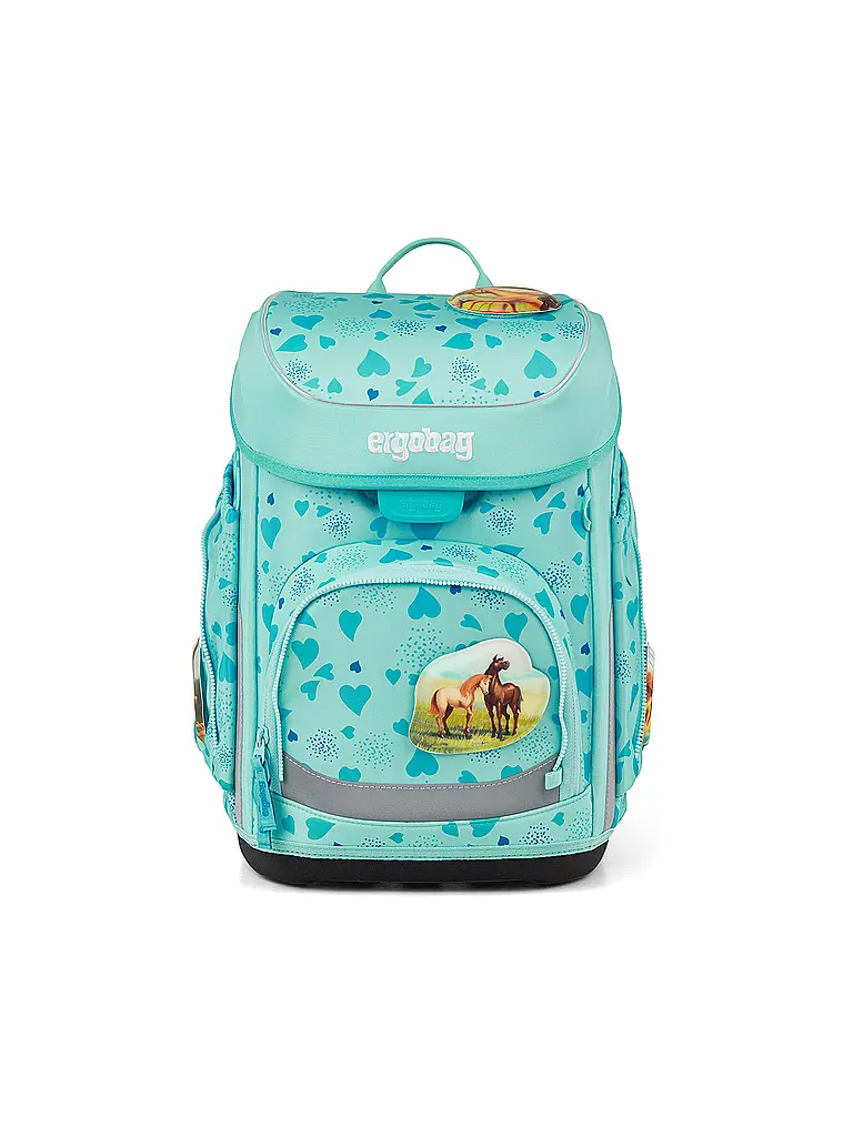 ERGOBAG | Set de mochilas escolares 5 piezas CUBO | Turquesa