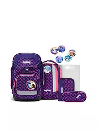 ERGOBAG | Set de mochilas escolares 6 piezas MAXI Lumi -  PerlentauchBäre | Lila