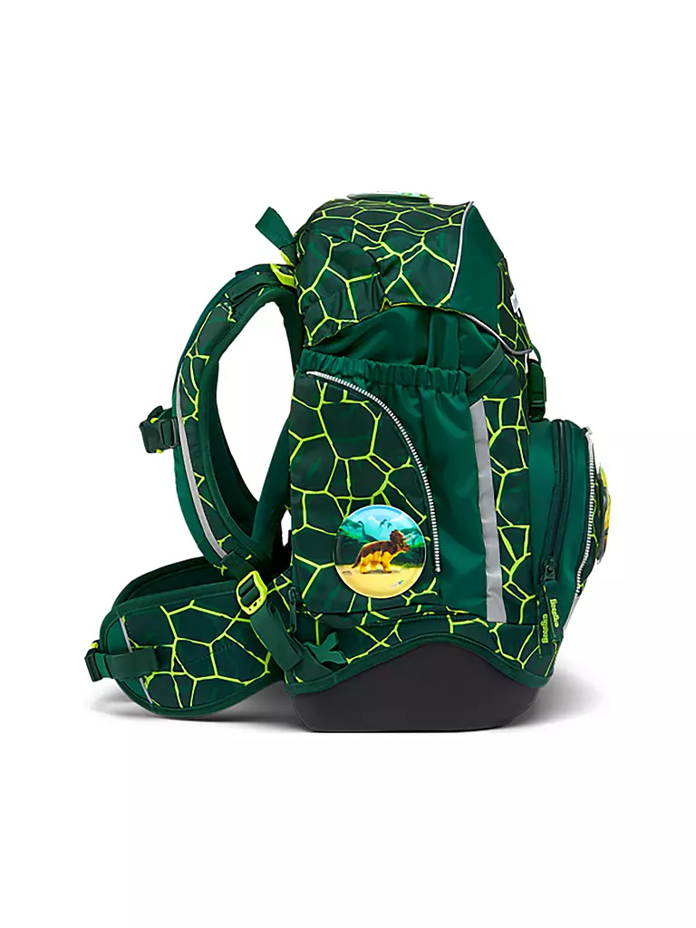 ERGOBAG | Set de mochilas escolares 6 piezas PACK - BärRex | Verde oscuro