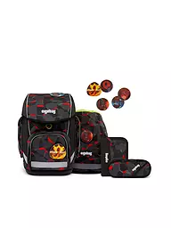 ERGOBAG | Set de mochilas escolares de 5 piezas CUBO - | Negro