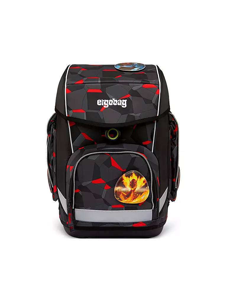 ERGOBAG | Set de mochilas escolares de 5 piezas CUBO - | Negro