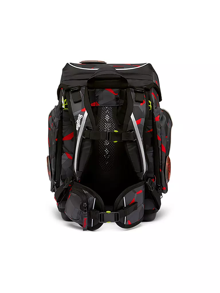ERGOBAG | Set de mochilas escolares de 5 piezas CUBO - | Negro