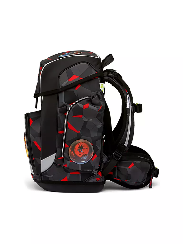 ERGOBAG | Set de mochilas escolares de 5 piezas CUBO - | Negro