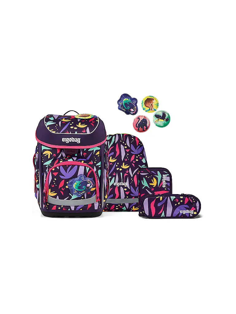 ERGOBAG | Set de mochilas escolares de 5 piezas CUBO AmBärzonas 2026 | Baya