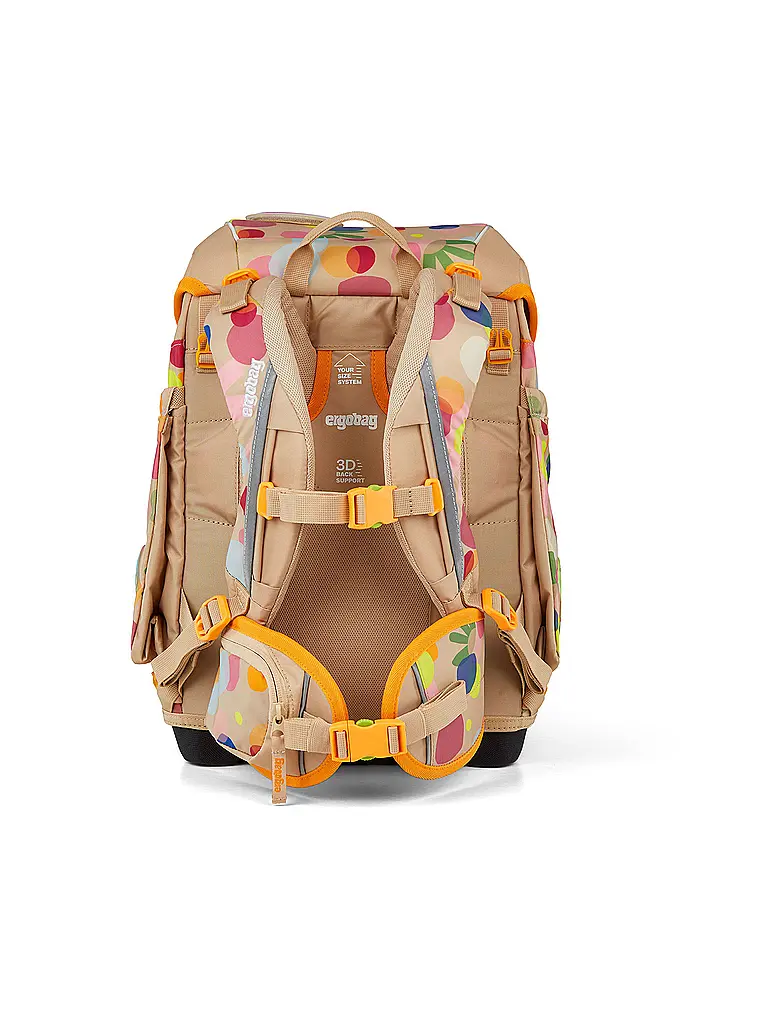 ERGOBAG | Set de mochilas escolares de 5 piezas CUBO Flower PowBär 2026 | 