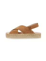 ESPADRIJ L'ORIGINALE | Sandalen CROISETTE PUFFY HIGHT | Marrón