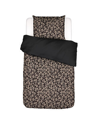 ESSENZA | Ropa de cama de satén JULIETTE 70x90cm/140x200cm Almost Black