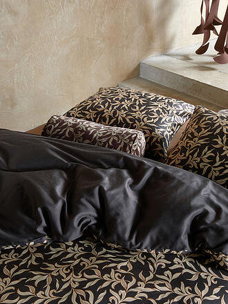 ESSENZA | Ropa de cama de satén JULIETTE 70x90cm/140x200cm Almost Black