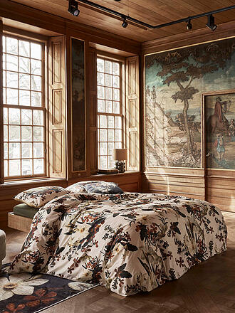 ESSENZA | Ropa de cama de satén 70x90cm/140x200cm DAFFODILS REUNITED Beachwood White