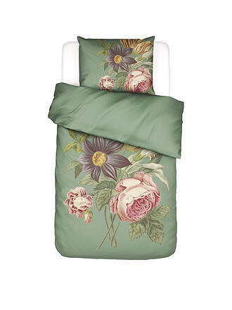 ESSENZA | Ropa de cama de satén 70x90cm / 140x220cm MADIA Verde Albahaca