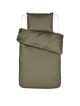 ESSENZA | Ropa de cama de satén 70x90cm / 140x200cm COLETTA Moss