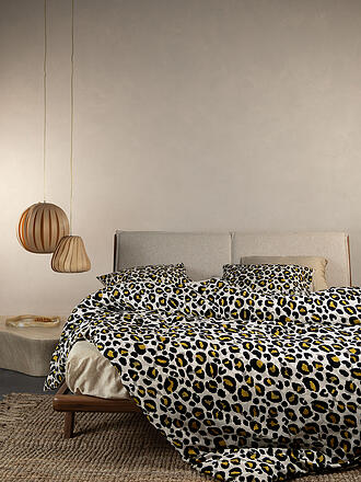ESSENZA | Ropa de cama de satén 2x 70x90cm / 200x200cm FEDELIA Sand Storm