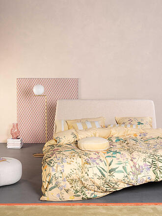 ESSENZA | Ropa de cama de satén AUGUSTINA 70x90/140x200cm Yellow Straw