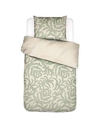 ESSENZA | Ropa de cama de satén ELERIA 70x90/140x200cm Verde