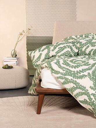 ESSENZA | Ropa de cama de satén ELERIA 70x90/140x200cm Verde