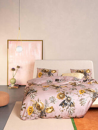 ESSENZA | Ropa de cama de satén FLOREAN 70x90/140x200cm Rosa rubor