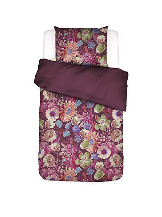 ESSENZA | Ropa de cama de satén VIOLESTA 70x90cm/140x200cm Malva Vino