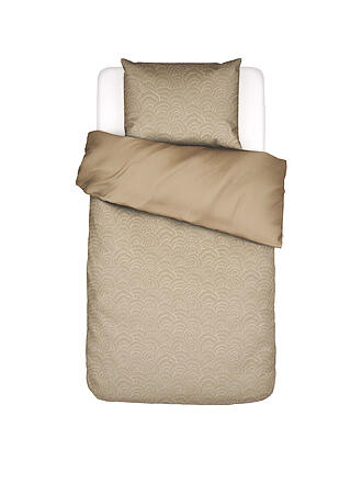 ESSENZA | Ropa de cama de satén RAYE 70x90cm/140x200cm Arena Dorada