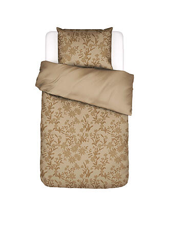 ESSENZA | Ropa de cama de satén CLAUDINE 70x90cm/140x200cm Arena Dorada