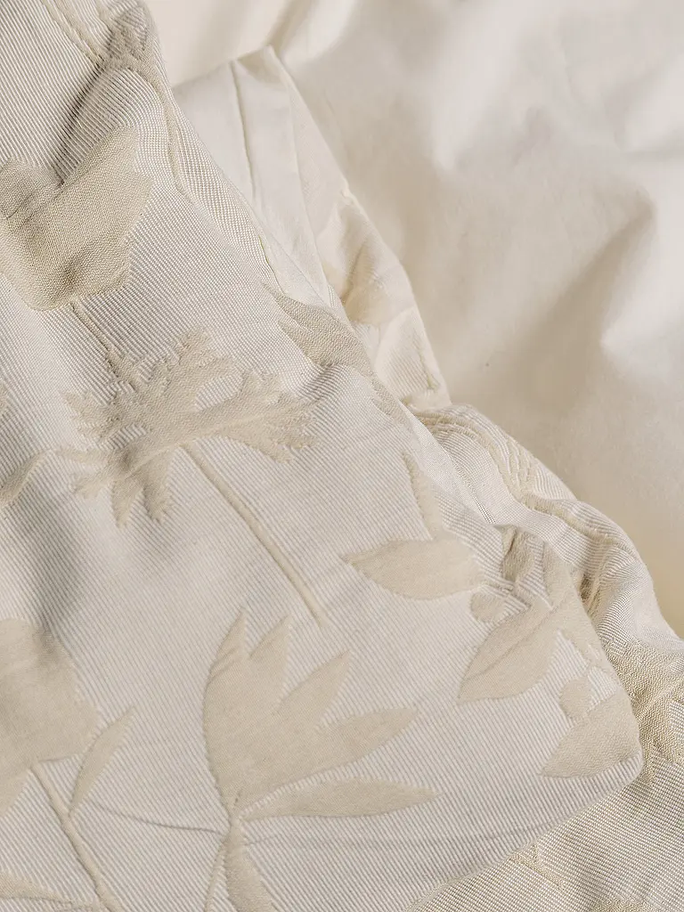 ESSENZA | Ropa de cama de algodón 70x90cm / 140x200cm MARIBEL Avena | Beige