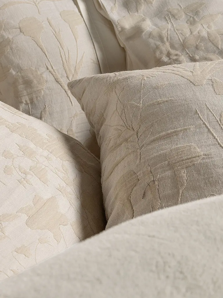 ESSENZA | Ropa de cama de algodón 70x90cm / 140x200cm MARIBEL Avena | Beige