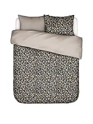 ESSENZA | Ropa de cama de satén 2x 70x90cm / 140x200cm FEDELIA Sand Storm | Marrón claro