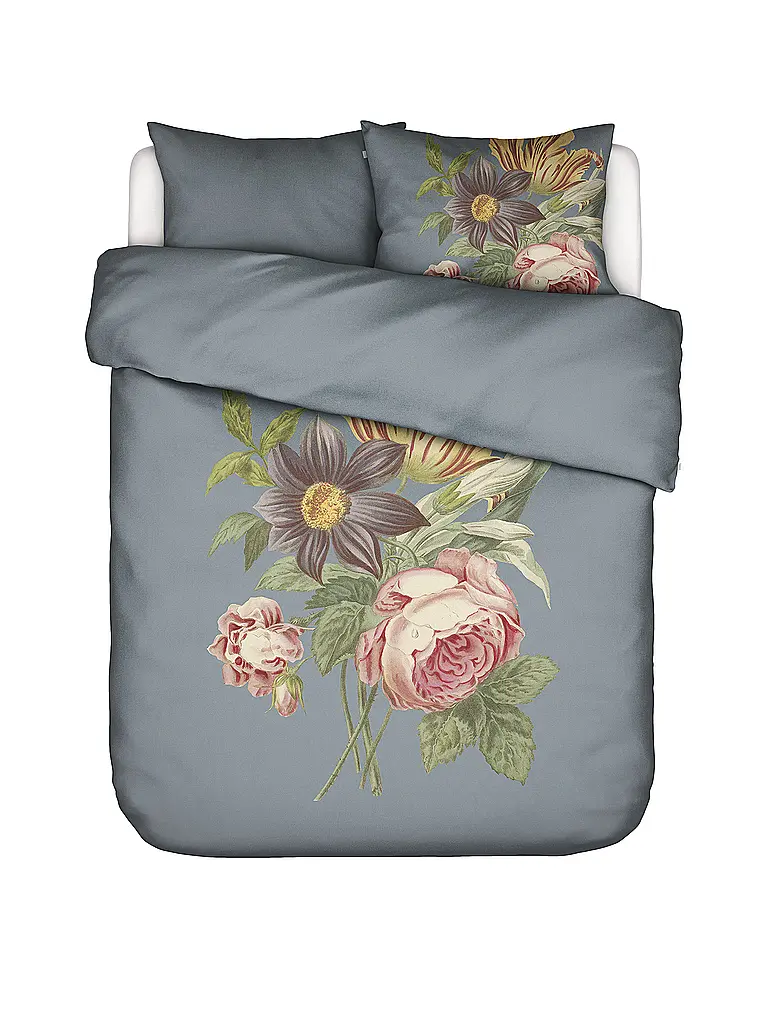 ESSENZA | Ropa de cama de satén 2x 70x90cm / 140x200cm MADIA Global Grey | Gris claro