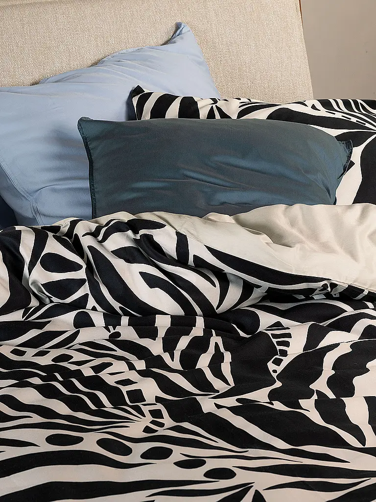 ESSENZA | Ropa de cama de satén 70x90cm / 140x200cm ALLORI Antracita | Gris