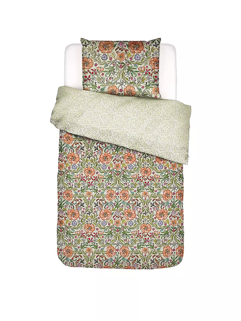 ESSENZA | Ropa de cama de satén 70x90cm / 140x200cm Celeste Pure White | Multicolor