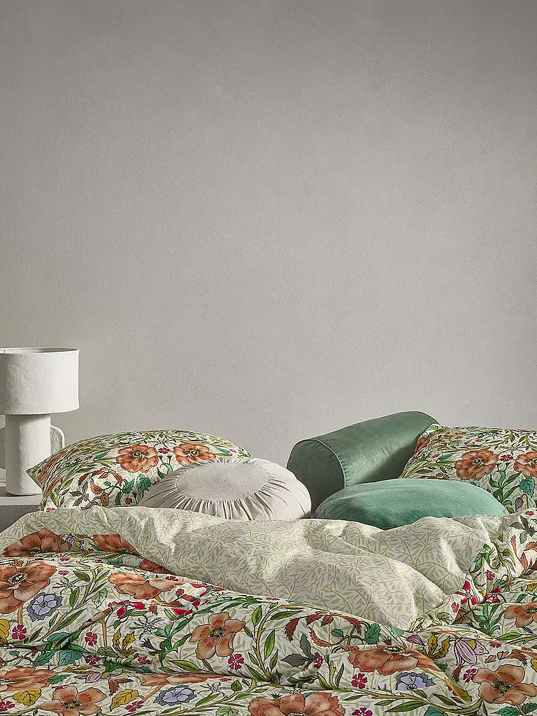 ESSENZA | Ropa de cama de satén 70x90cm / 140x200cm Celeste Pure White |