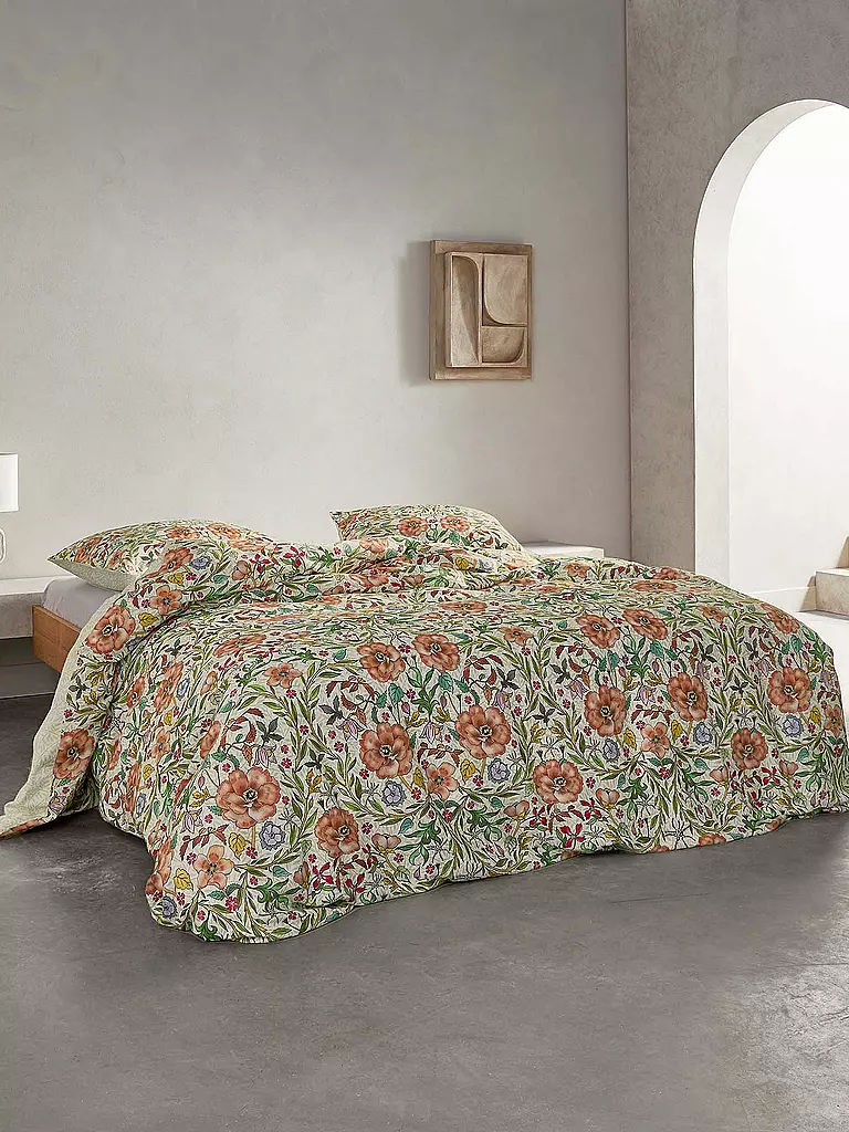 ESSENZA | Ropa de cama de satén 70x90cm / 140x200cm Celeste Pure White | Multicolor