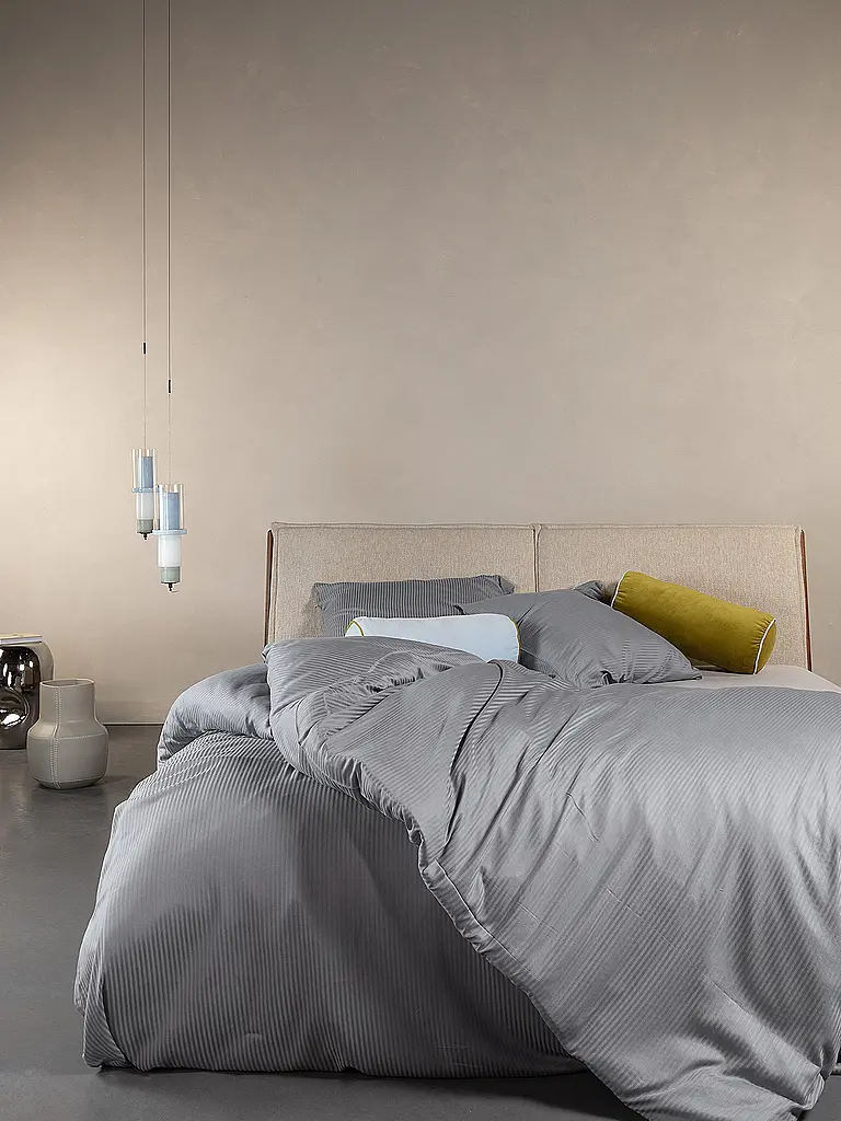 ESSENZA | Ropa de cama de satén 70x90cm / 140x200cm COLETTA Global Grey | Gris