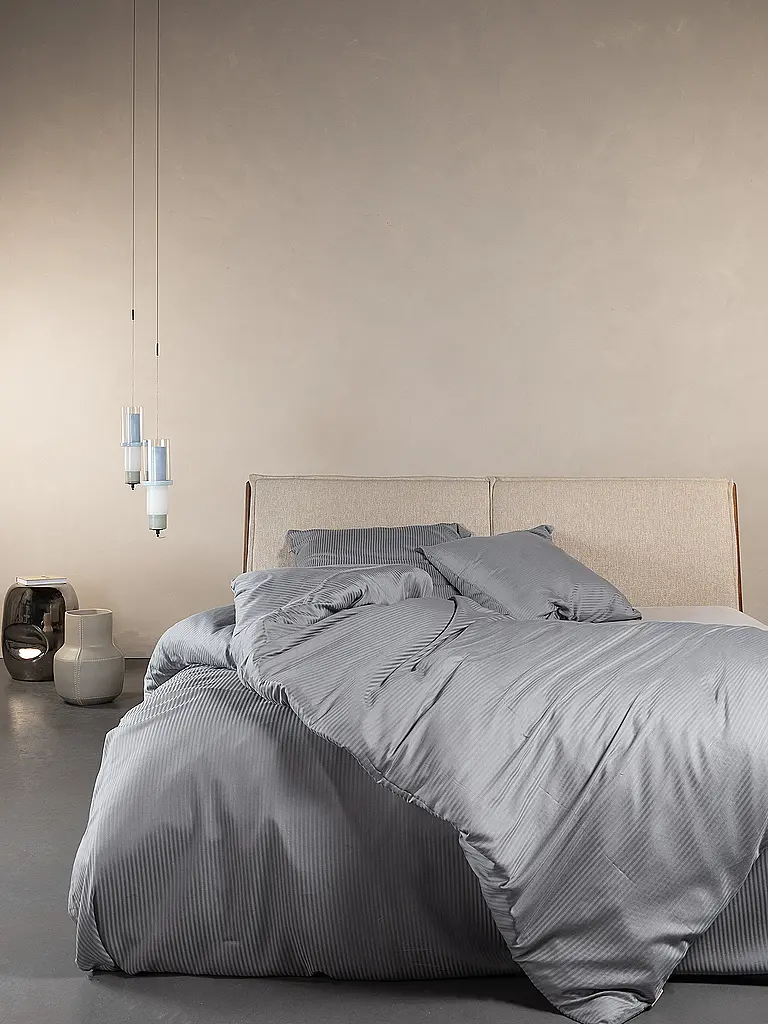 ESSENZA | Ropa de cama de satén 70x90cm / 140x200cm COLETTA Global Grey | Gris