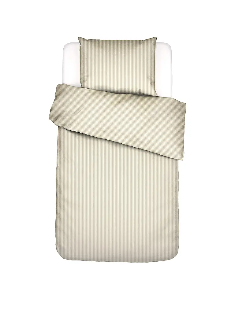ESSENZA | Ropa de cama de satén 70x90cm / 140x200cm COLETTA Vainilla | Beige