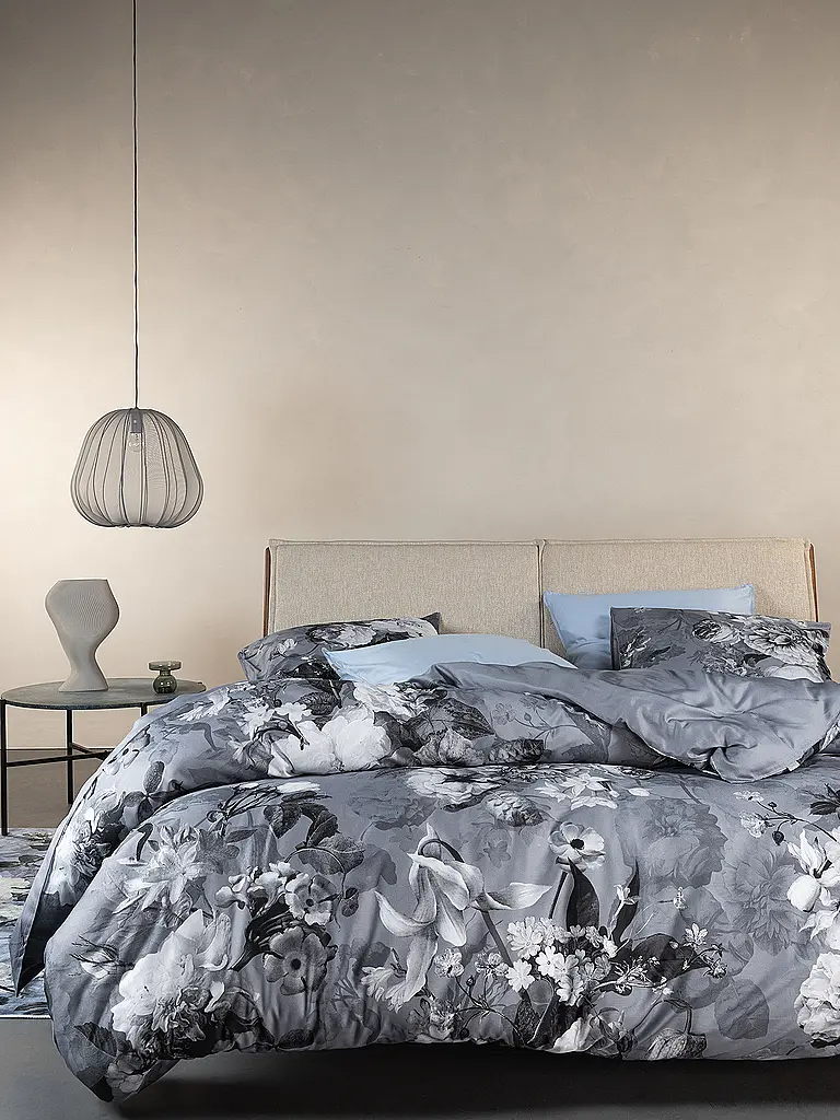 ESSENZA | Ropa de cama de satén 70x90cm / 140x200cm FLOOR Global Grey | Gris claro