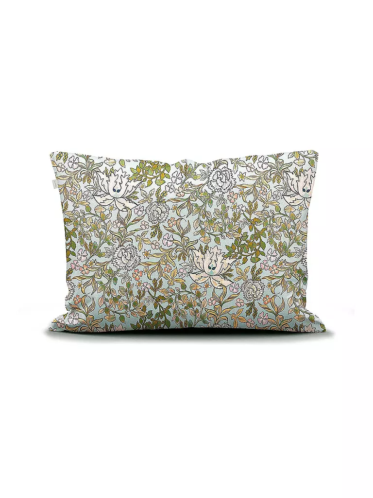 ESSENZA | Ropa de cama de satén 70x90cm / 140x200cm Ophelia Hazy Blue | Verde claro