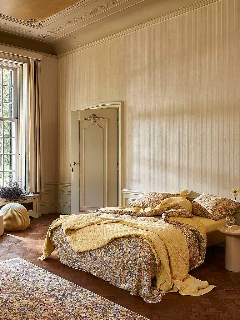 ESSENZA | Ropa de cama de satén 70x90cm / 140x200cm Ophelia Sahara Sun | Camel