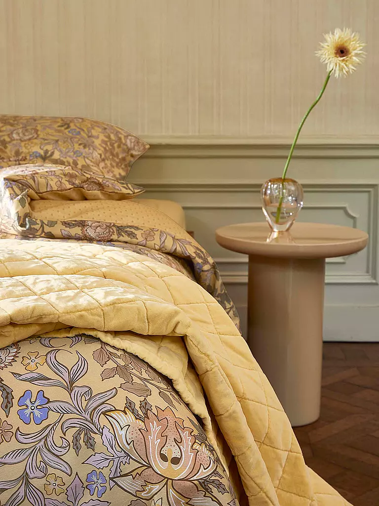 ESSENZA | Ropa de cama de satén 70x90cm / 140x200cm Ophelia Sahara Sun | Camel