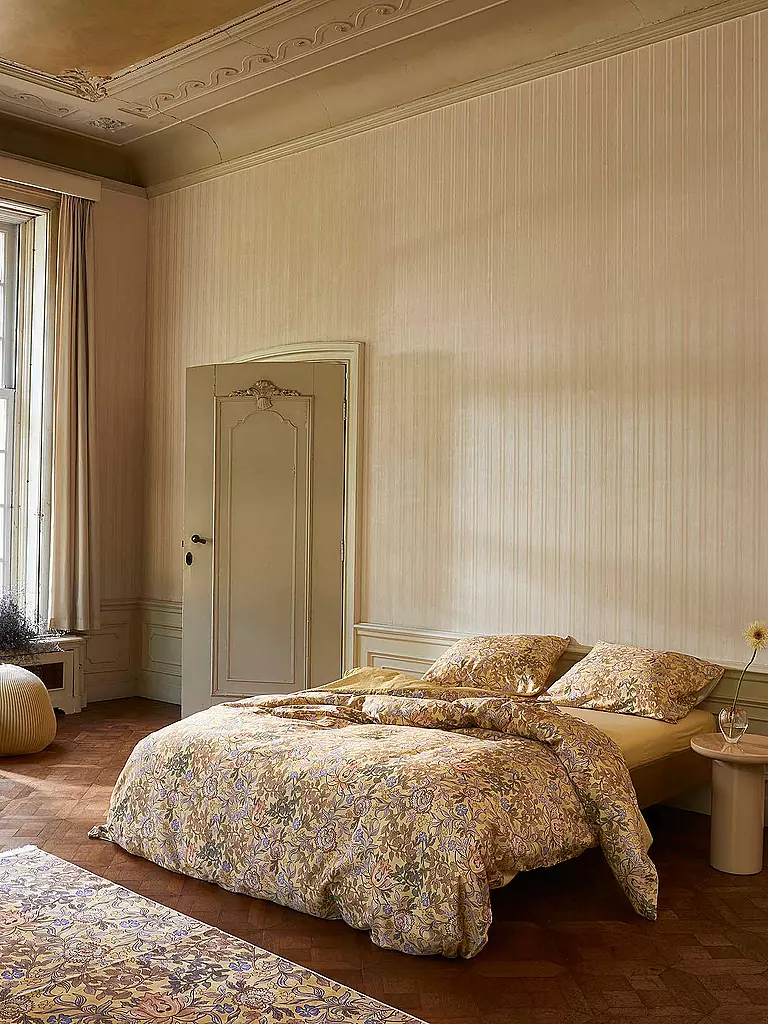 ESSENZA | Ropa de cama de satén 70x90cm / 140x200cm Ophelia Sahara Sun | Camel