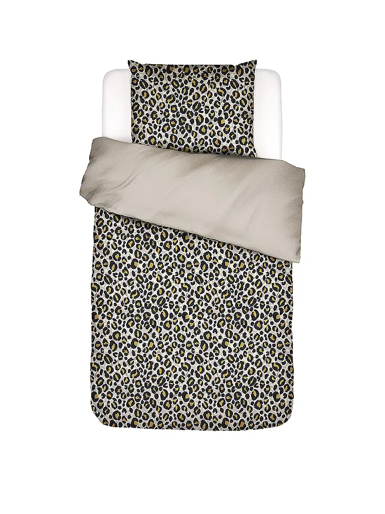 ESSENZA | Ropa de cama de satén 70x90cm / 140x220cm FEDELIA Sand Storm | Marrón claro