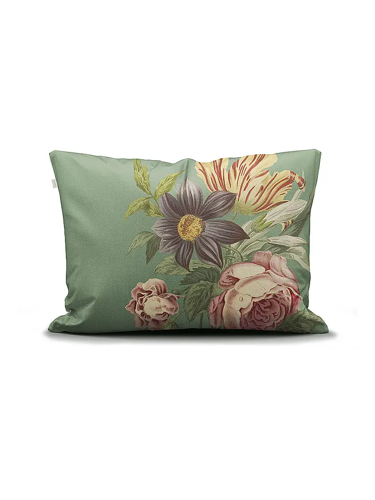ESSENZA | Ropa de cama de satén 70x90cm / 140x220cm MADIA Verde Albahaca | Oliva