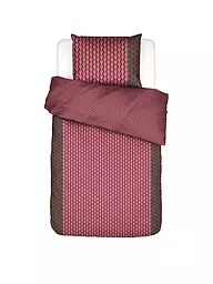 ESSENZA | Ropa de cama de satén 70x90cm/140x200cm TESSE Rojo Cereza | Rojo