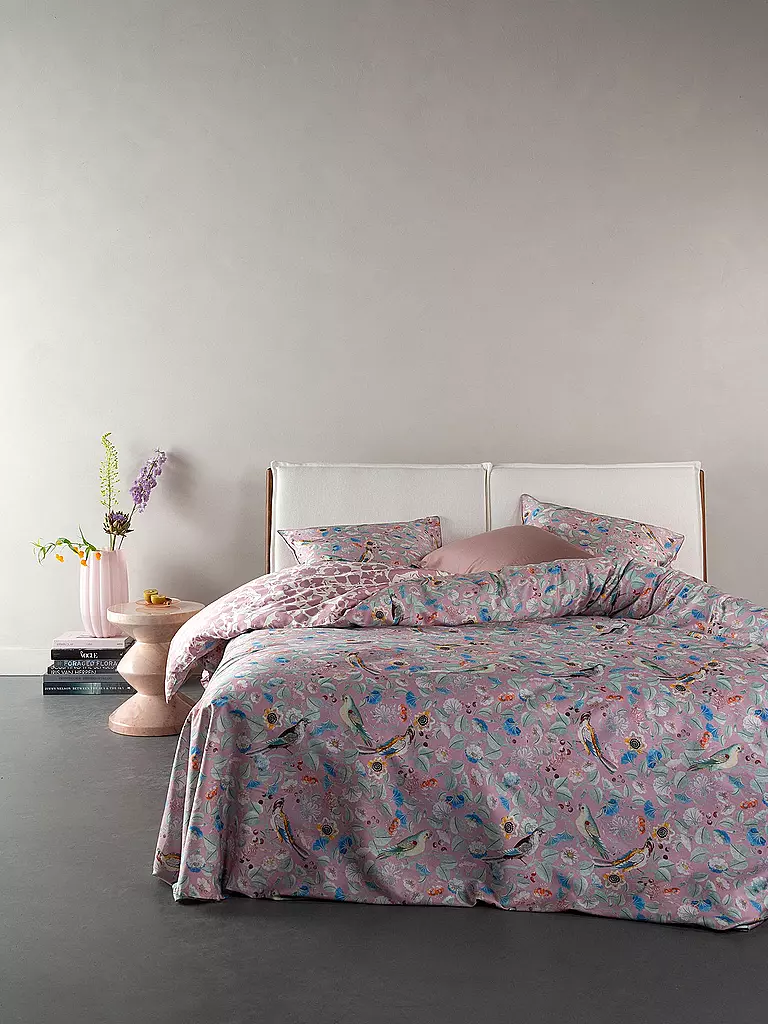 ESSENZA | Ropa de cama de satén ALESTE 70x90cm/140x200cm Lila pálido | Lila