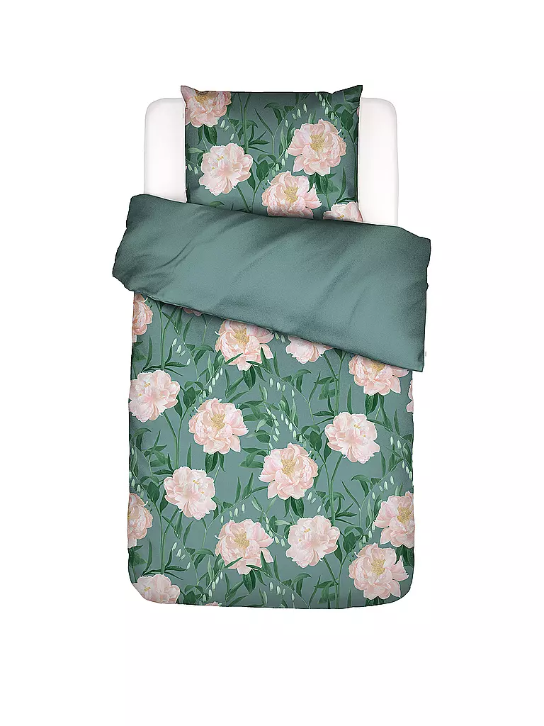 ESSENZA | Ropa de cama de satén DOROTHEA 70x90cm/140x200cm Soft Teal | mint